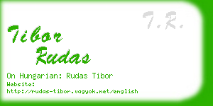 tibor rudas business card